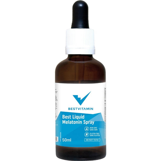 BestVitamin Best Liquid Melatonin Spray, Fall asleep faster, 50ml, Clearance 50% Off, Final Sale