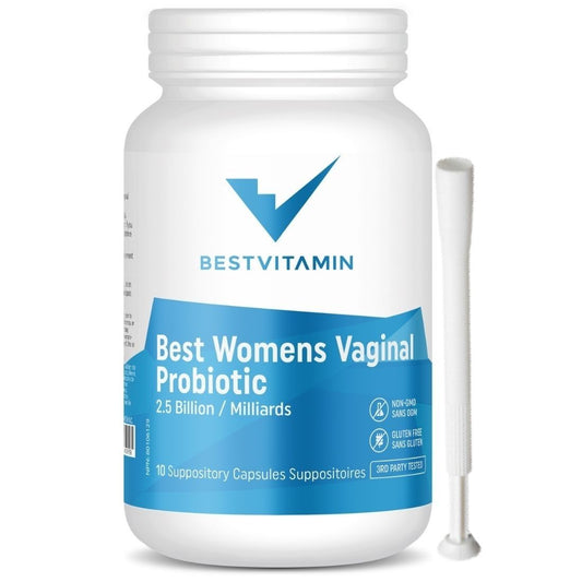 BestVitamin Best Womens Vaginal Probiotic, Restore healthy bacteria & optimal pH, 10 Suppository Capsules with FREE Applicator, Store in Fridge
