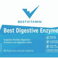 BestVitamin Best Digestive Enzymes with Ox Bile, Reduces bloating & stomach pain, 90 Vegetable Capsules