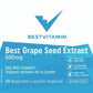 BestVitamin Best Grape Seed Extract 500mg, Extra Strength, 60 Vegetable Capsules, Clearance 50% Off, Final Sale