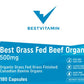 BestVitamin Best Grass Fed Beef Organs, Canadian Beef Sourced, 180 Capsules