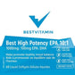 BestVitamin Best High Potency EPA 10:1, 1000mg:100mg EPA:DHA, Healthy mood balance support, 60 Liquid Softgels