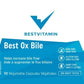 BestVitamin Best Ox Bile 500mg, Increase bile flow & aid digestion, 90 Vegetable Capsules