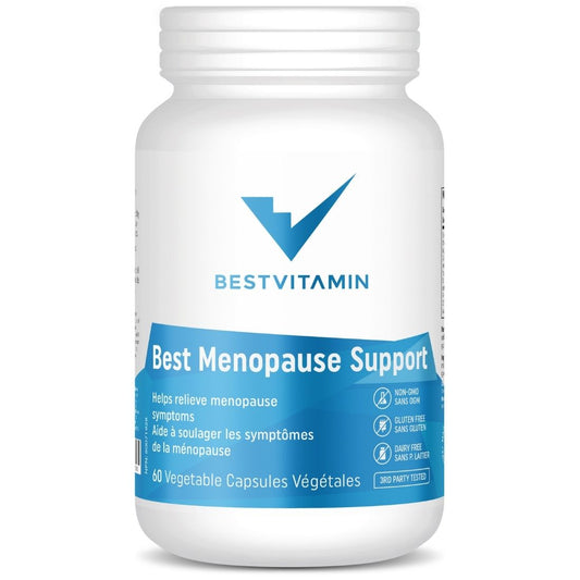 Bestvitamin Best Menopause Support, Helps reduce severity of hot flashes, improves sleep & mental wellbeing, 60 Capsules