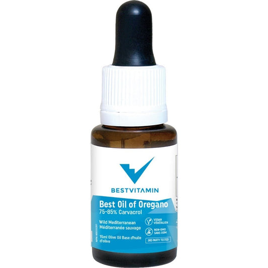 BestVitamin Best Oil of Oregano, 93% carvacrol, Antiseptic & anti-inflammatory, 15ml