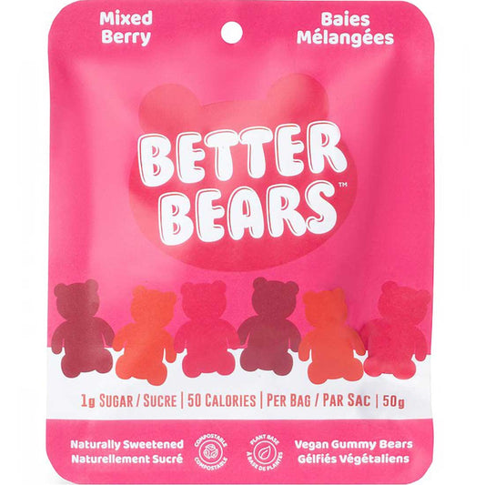 Better Bears Mixed Berry - Gummy Bears, 1 Bag (50g)