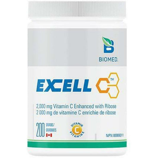 Biomed Excell Sodium Ascorbate (Vitamin C Enhanced With Ribose), 200g