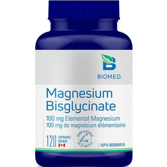 Biomed Magnesium Bisglycinate, 120 Capsules