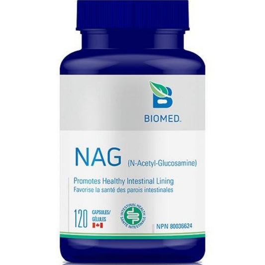 Biomed NAG (N-acetyl-glucosamine), 120 Capsules