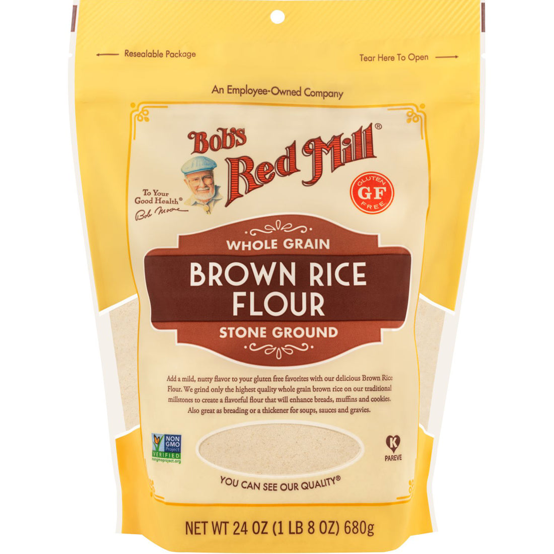 Bob's Red Mill Brown Rice Flour, 680g, Best Before 11/23, Clearance 40% Off, Final Sale