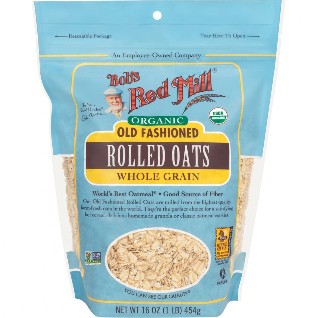 Bob's Red Mill Organic Rolled Oats, 454g