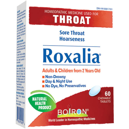 Boiron Roxalia, Sore Throat, 60 Tablets