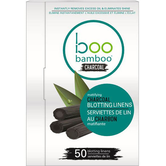 Boo Bamboo Boo Charcoal Blotting Linens (Factory Case), 12 x 50 Linens