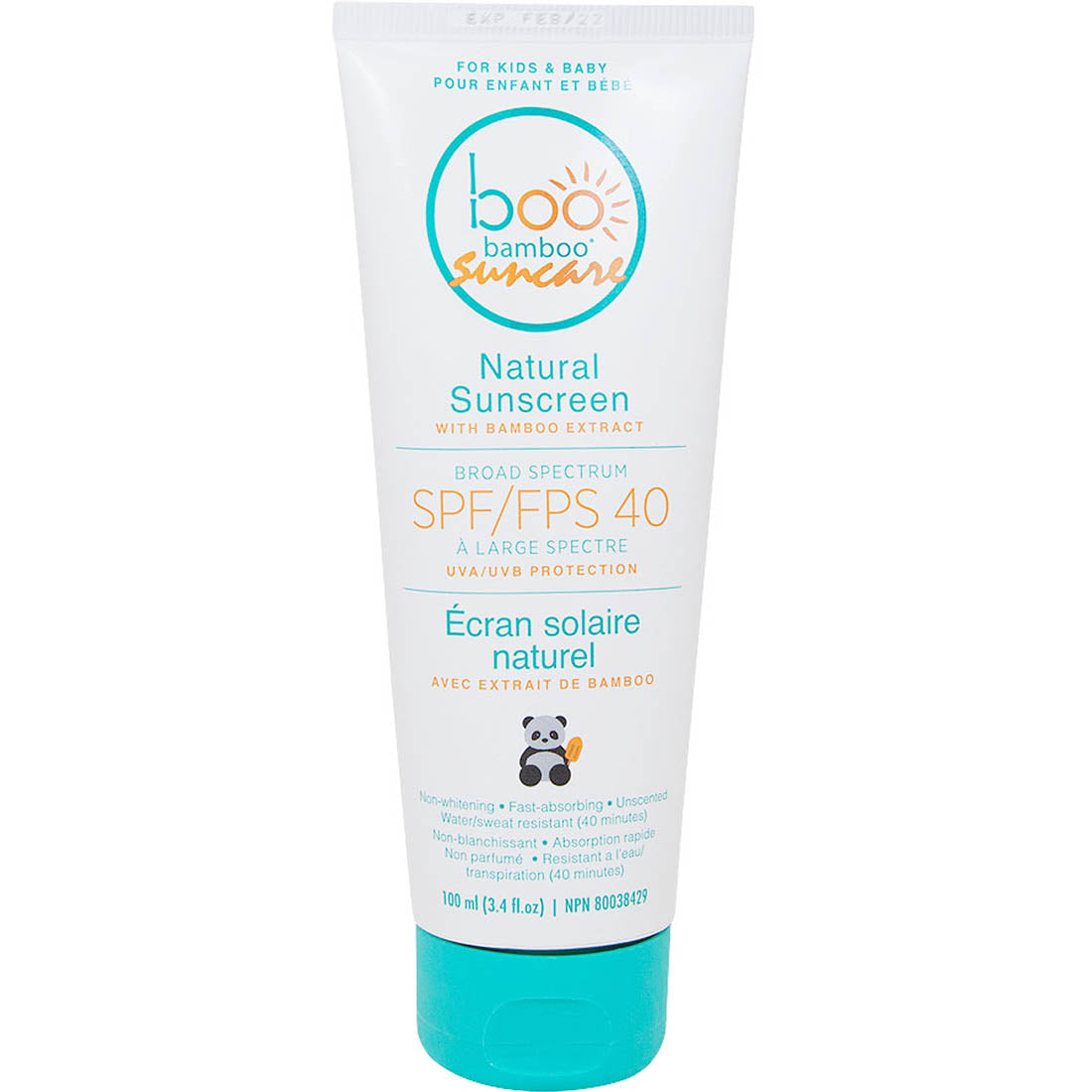 Boo Bamboo Natural Kids and Baby Sunscreen Lotion SPF 40, 100ml (NEW!)