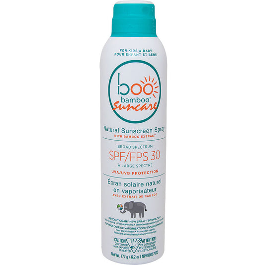 Boo Bamboo SPF30 Kids and Baby Sunscreen Spray, 177ml