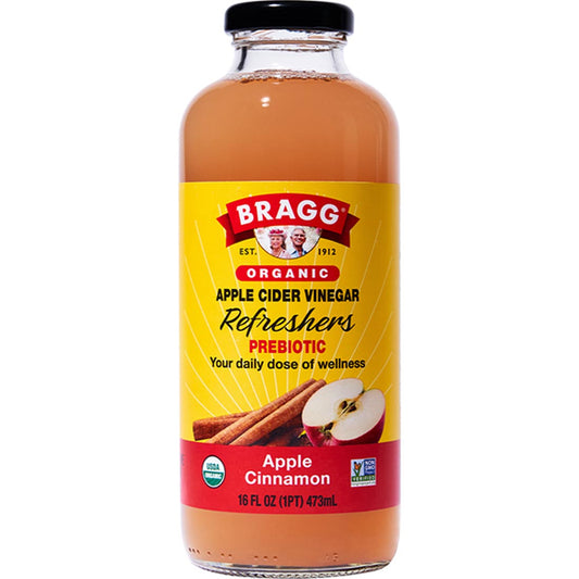 Bragg Apple Cider Vinegar and Apple Cinnamon (Factory Case), 12 x 473ml