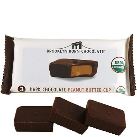 Brooklyn Born Chocolate Organic Peanut Butter Cups, 12 x 40g