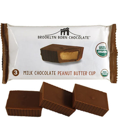Brooklyn Born Chocolate Organic Peanut Butter Cups, 12 x 40g