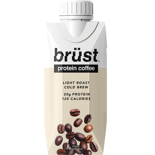 Brust Light Roast Protein Coffee (Factory Case), 12 x 330ml