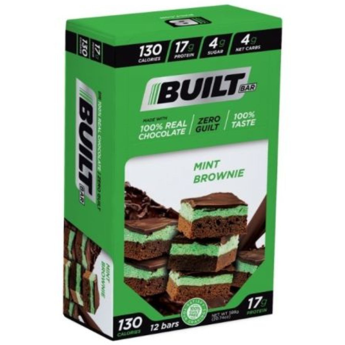 Built Bar, Protein Bar and Energy Bar, Box of 12 Bars
