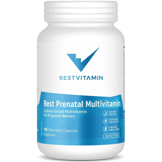 BestVitamin Best Prenatal Multivitamin, Helps ensure optimal health for mother & unborn baby, 180 Vegetable Capsules (2 Month Supply)