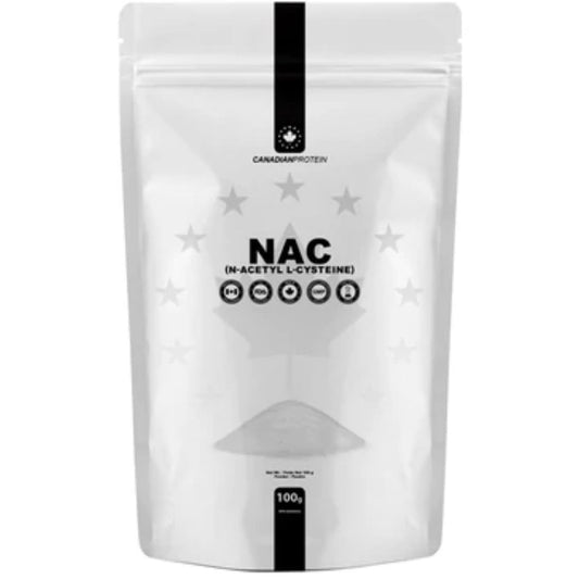 Canadian Protein NAC (N-Acetyl L-Cysteine) Powder, 100g