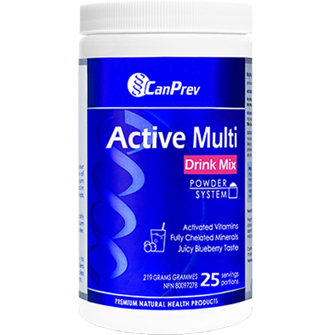 CanPrev Active Multi Drink Mix - Juicy Blueberry, 219 g