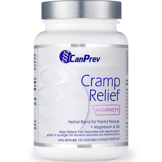 CanPrev Cramp Relief for Women, 120 Vegetable Capsules