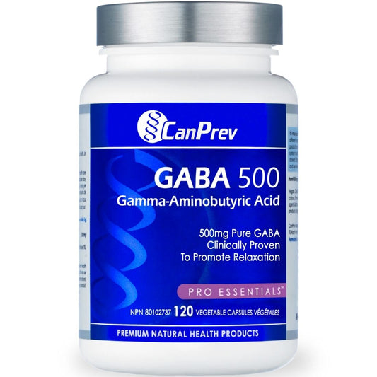 CanPrev GABA 500mg, 120 Vegetable Capsules