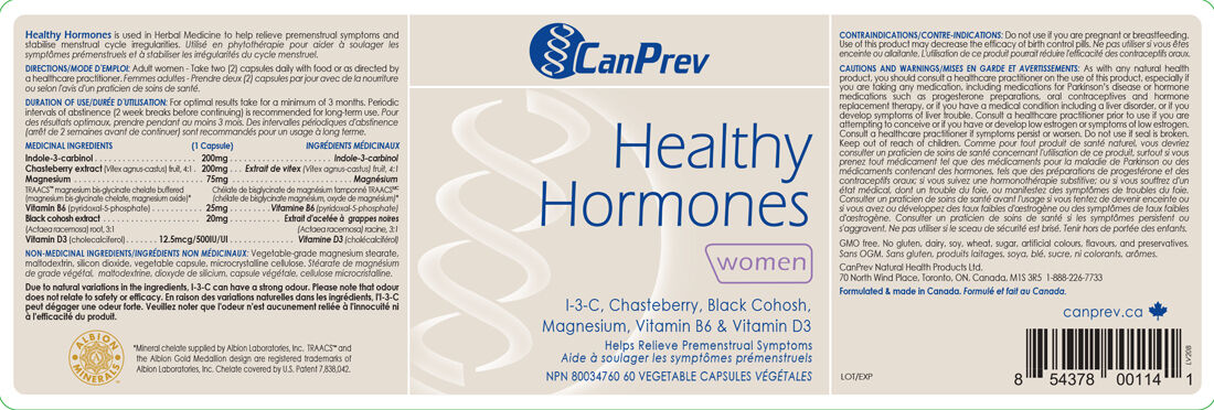 CanPrev Healthy Hormones, 60 Vegicaps