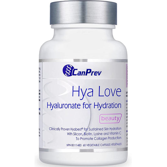 CanPrev Hya Love - Hyaluronate for Hydration and Collagen, 60 Vegetable Capsules