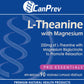 CanPrev L-Theanine 250mg with Magnesium Bisglycinate 20mg, 90 Vegetable Capsules