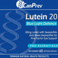 CanPrev Lutein 20mg Blue Light Defence (With Zeaxanthin & Meso-Zeaxanthin), 60 Softgels