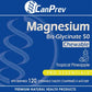 CanPrev Chewable Magnesium Bisglycinate 50mg, Tropical Pineapple, 120 Chewable Tablets