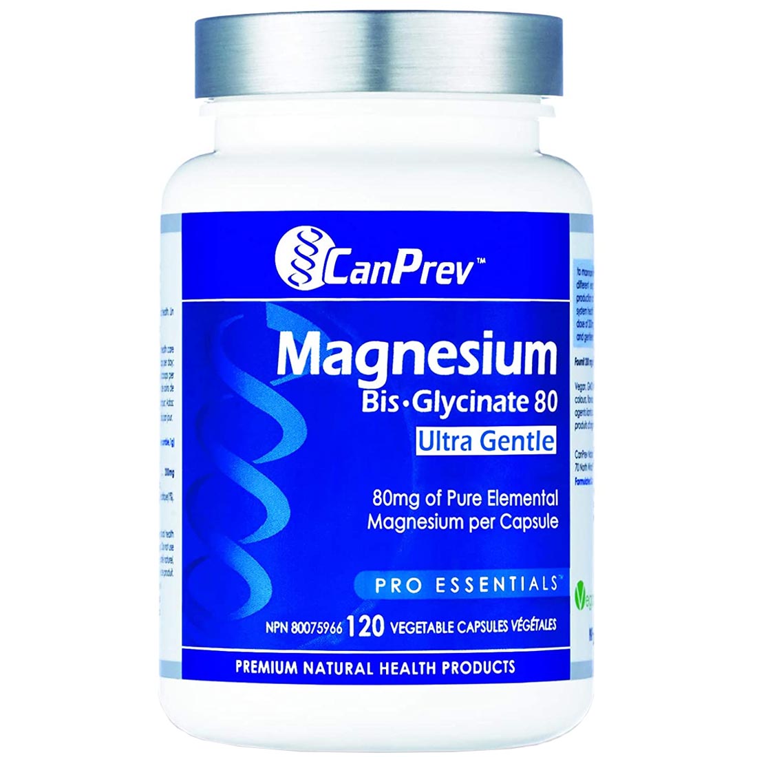 CanPrev Magnesium Bis-Glycinate 80mg Ultra Gentle