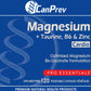 CanPrev Magnesium + Taurine, B6 & Zinc For Cardio, 120 Vegetable Capsules