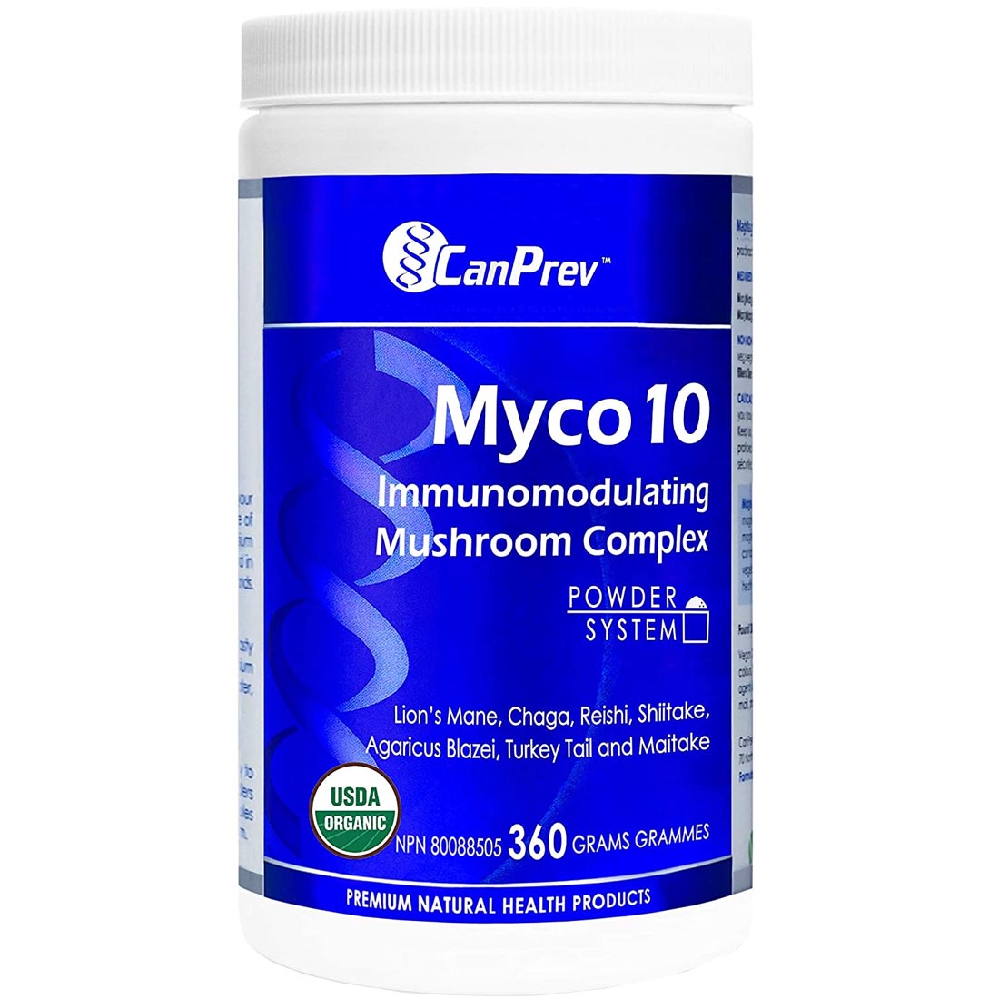 CanPrev Myco 10 Immunomodulating Mushroom Complex Powder, 360g