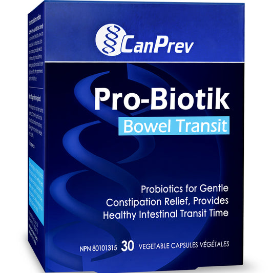 CanPrev Pro-Biotik - Bowel Transit, 30 Vegetable Capsules