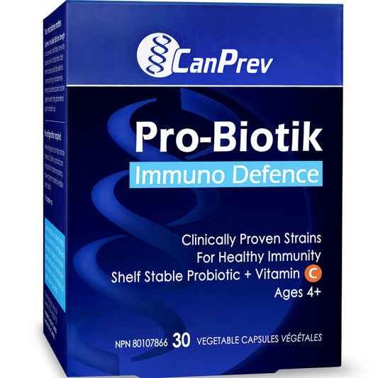 CanPrev Pro-Biotik Immuno Defence, 30 Vegetable Capsules