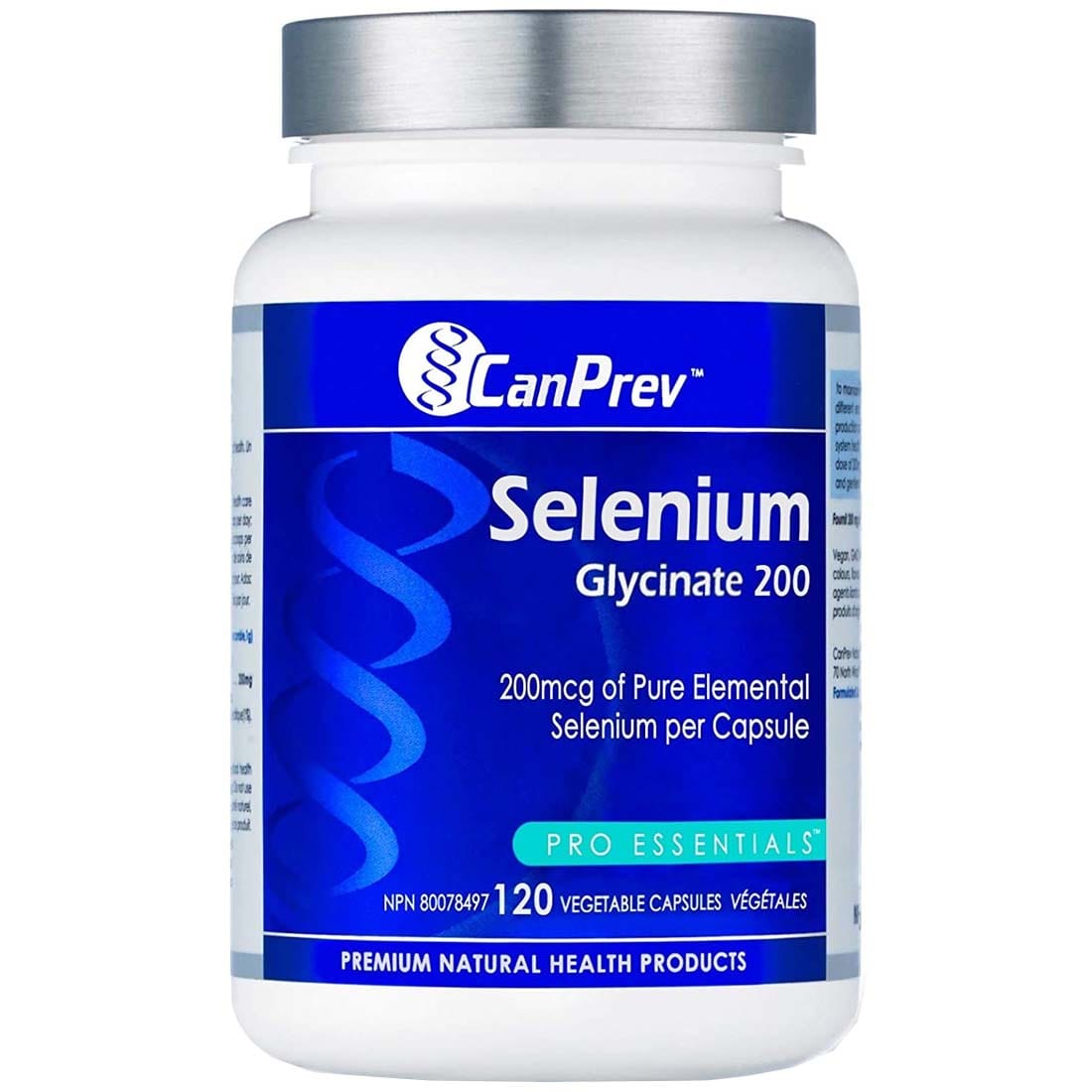 CanPrev Selenium Glycinate 200, 120 Vegetable Capsules