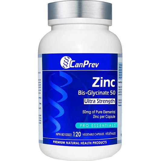 CanPrev Zinc 50 Ultra Strength, 120 Capsules (NEW!)