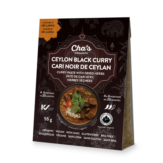 Chas Organics Ceylon Black Curry, Case of 6 x 55g