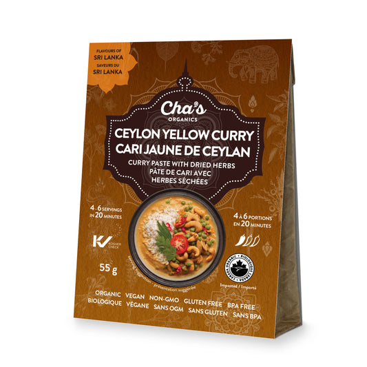 Chas Organics Ceylon Yellow Curry, Case of 6 x 55g