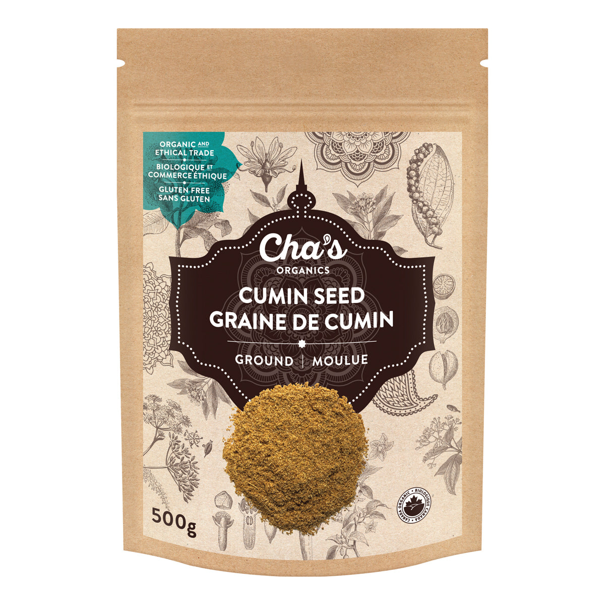 Chas Organics Cumin Seed Ground, 500g