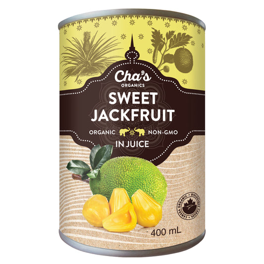 Chas Organics Sweet Jackfruit in Juice, Case of 12 x 400ml