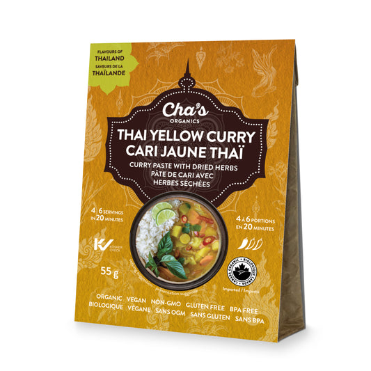 Chas Organics Thai Yellow Curry, Case of 6 x 55g
