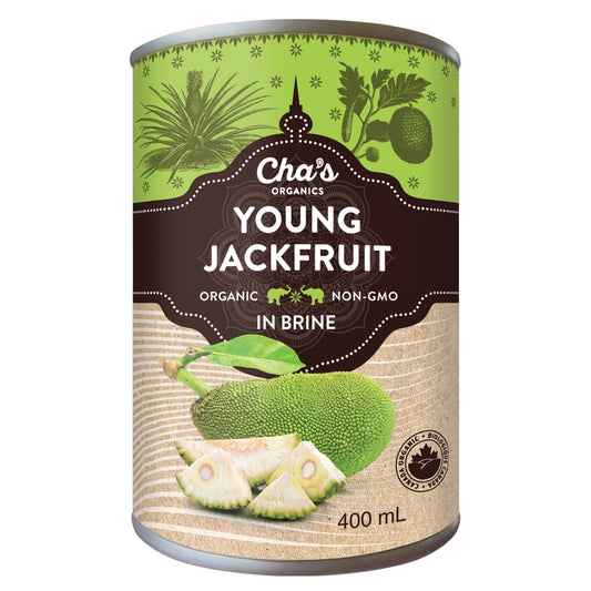 Chas Organics Young Jackfruit in Brine, Case of 12 x 400ml