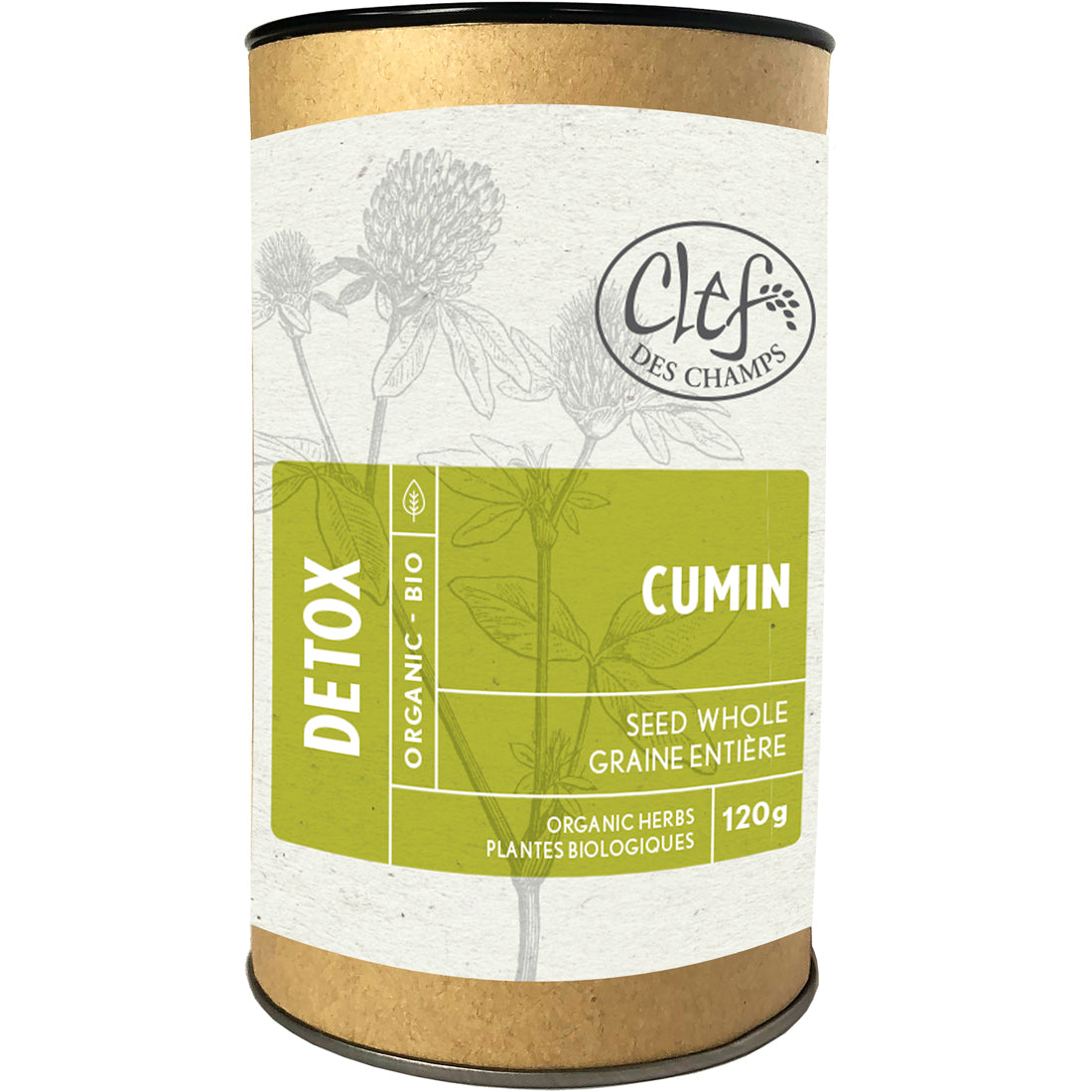 Clef des Champs Cumin Organic Whole, Case of 6 x 120g