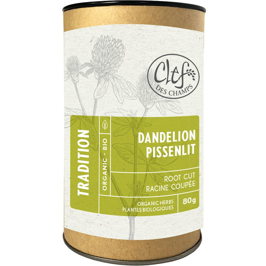 Clef des Champs Dandelion Root Organic Loose Tea, Case of 6 x 80g