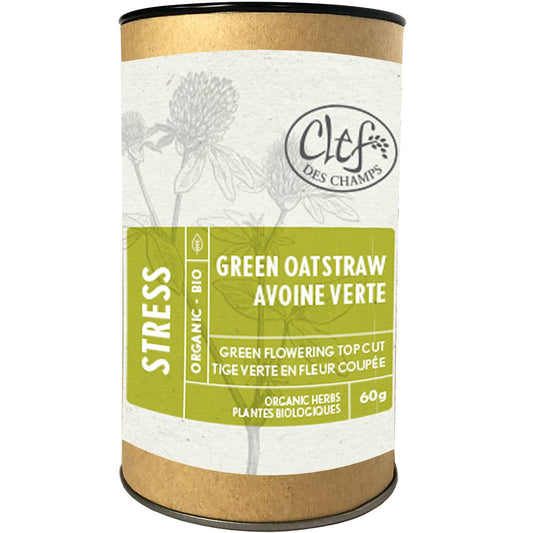 Clef des Champs Green Oatstraw Organic Loose Tea, Case of 6 x 60g